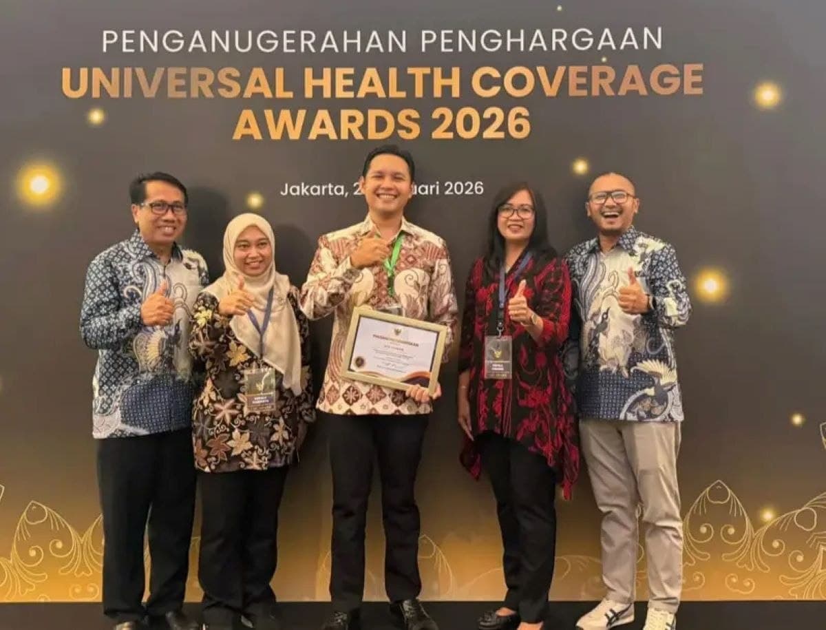 Penerimaan penghargaan UHC Cianjur pada awal 2026 di Jakarta