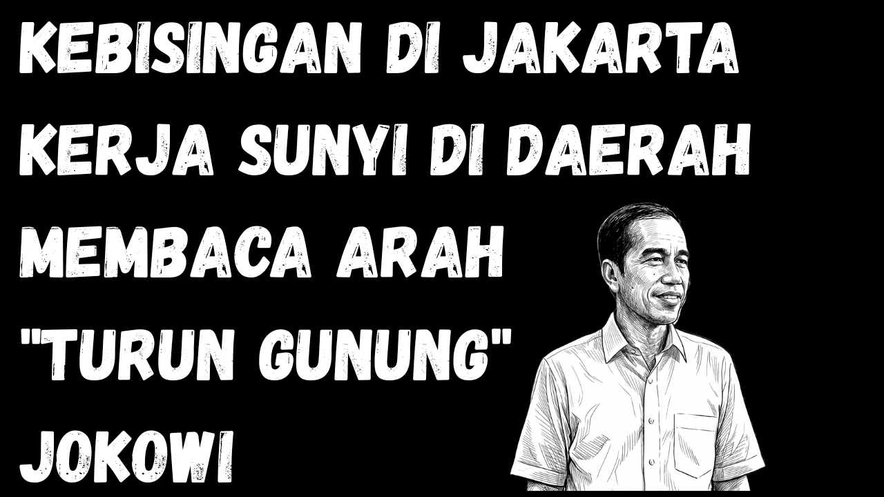 Kebisingan di Jakarta, Kerja Sunyi di Daerah dan Membaca Arah "Turun Gunung" Jokowi